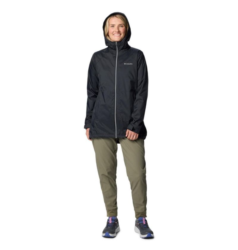 Chaqueta impermeable para mujer Columbia Switchback II Forrada Negra (talla S)