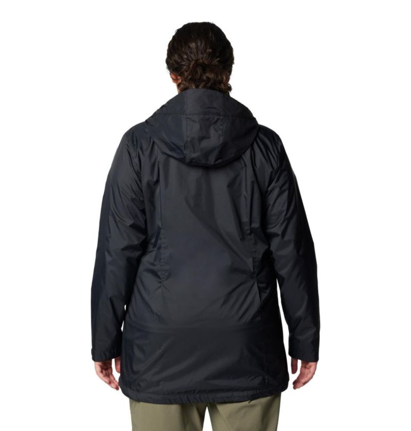 Chaqueta impermeable para mujer Columbia Switchback II Forrada Negra (talla S)