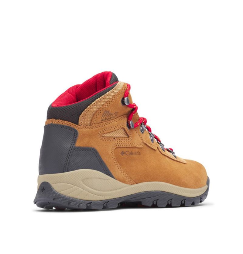Bota Columbia Newton Ridge Plus Impermeable para Mujer 2024 Alce/Rojo