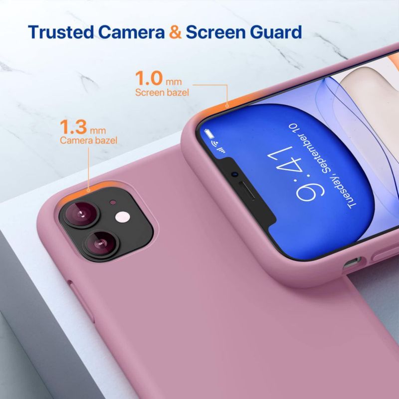 Funda Miracase iPhone 11 de Silicona Color Mora