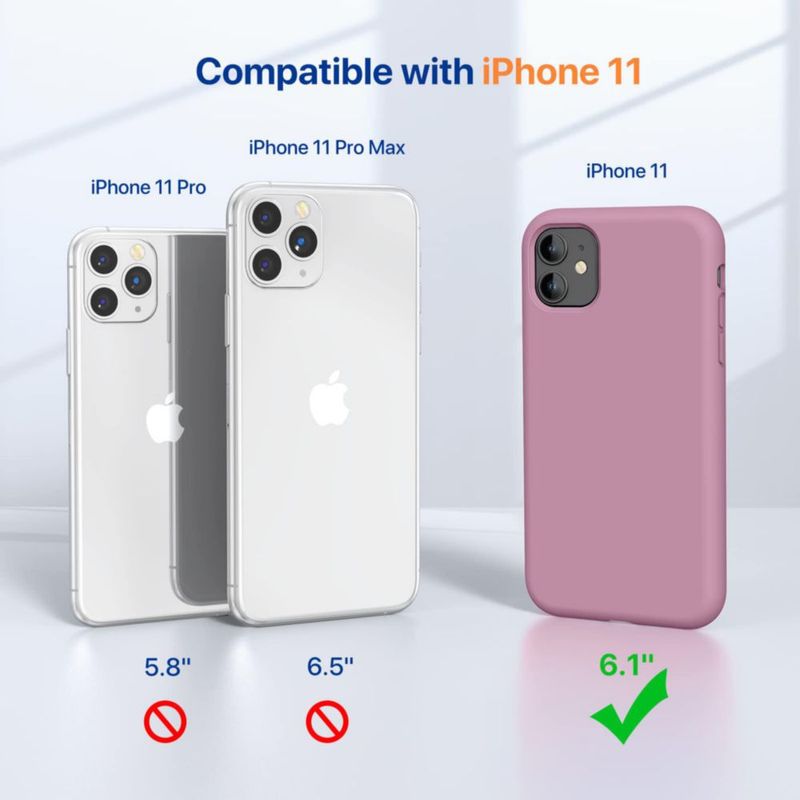 Funda Miracase iPhone 11 de Silicona Color Mora