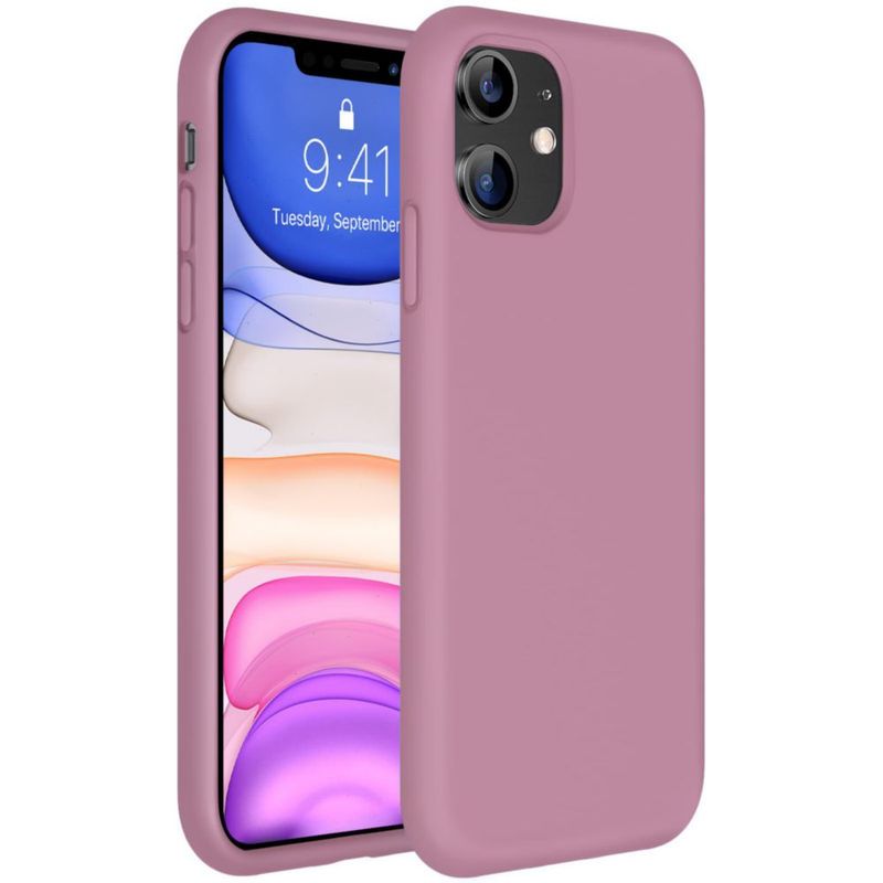 Funda Miracase iPhone 11 de Silicona Color Mora