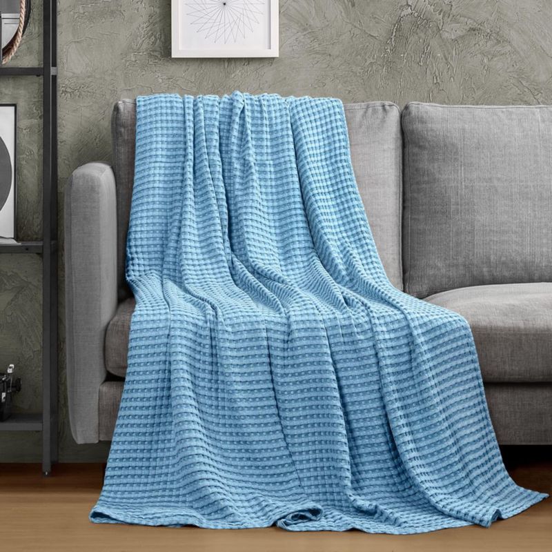 Manta Utopia Bedding Queen 229 × 229 cm Azul Celeste