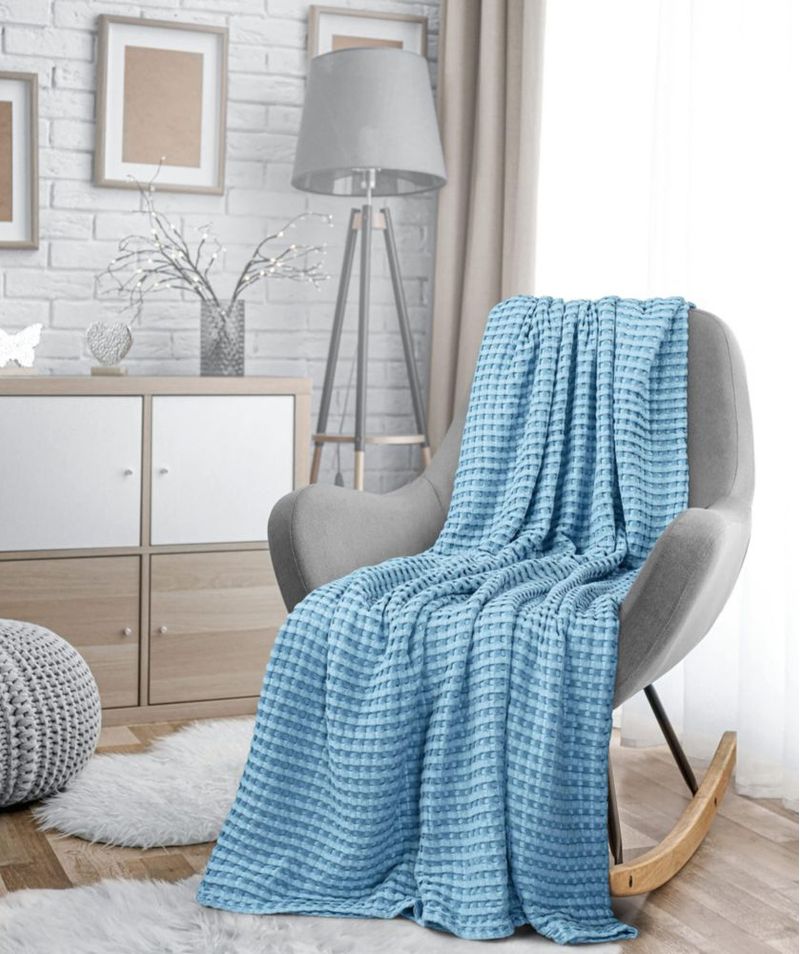 Manta Utopia Bedding Queen 229 × 229 cm Azul Celeste