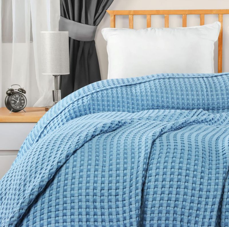 Manta Utopia Bedding Queen 229 × 229 cm Azul Celeste