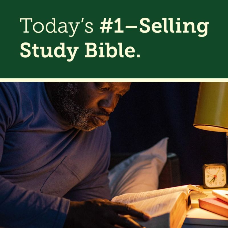 Biblia de Estudio Tyndale House de Gran Letra con Cubierta Imitación Cuero