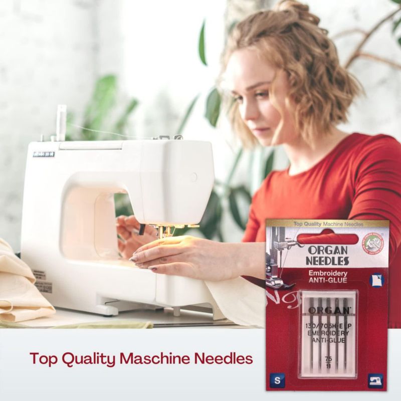 Agujas anti-pegamento para máquina de coser 75/11 pack de 2 (10 unidades)