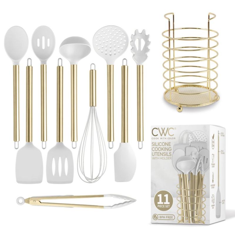Set de 11 Utensilios de Cocina COOK WITH COLOR en Dorado