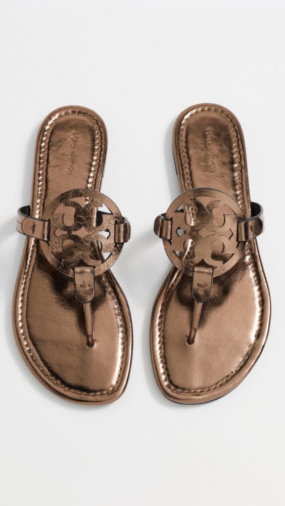 Sandalia Tory Burch Miller Copper Freeze talla 6 EE. UU.