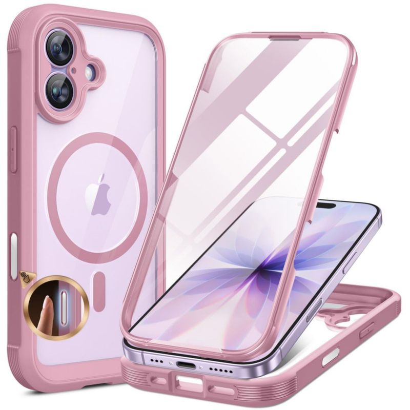 Funda Miracase MagSafe para iPhone 17 de 63" color púrpura