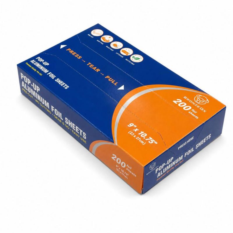 Hojas de Aluminio BRONZEOX 23 × 27 cm 200 unidades Pop‑Up