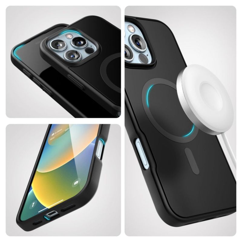 Funda con porta de cinturón ENCASED para iPhone 16 Pro Max MagSafe Negro Mate