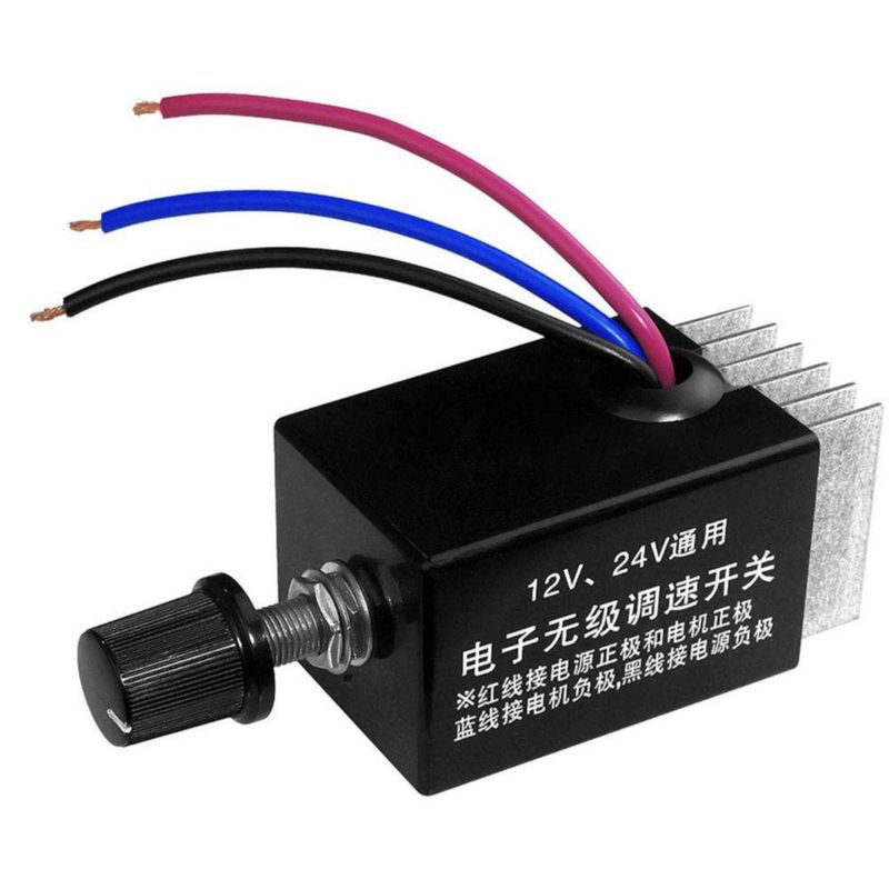 Controlador de Motor DC GERUSEA 12V/24V 10A de velocidad continua