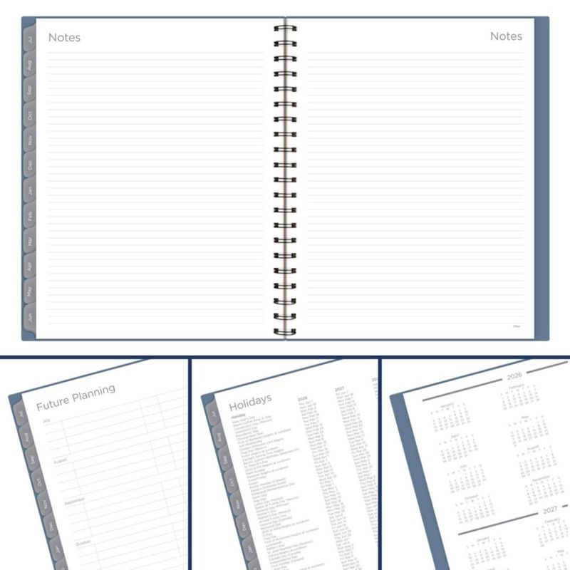 Agenda Mead 21x28 cm 2026-2027 Azul Composure CAW62020