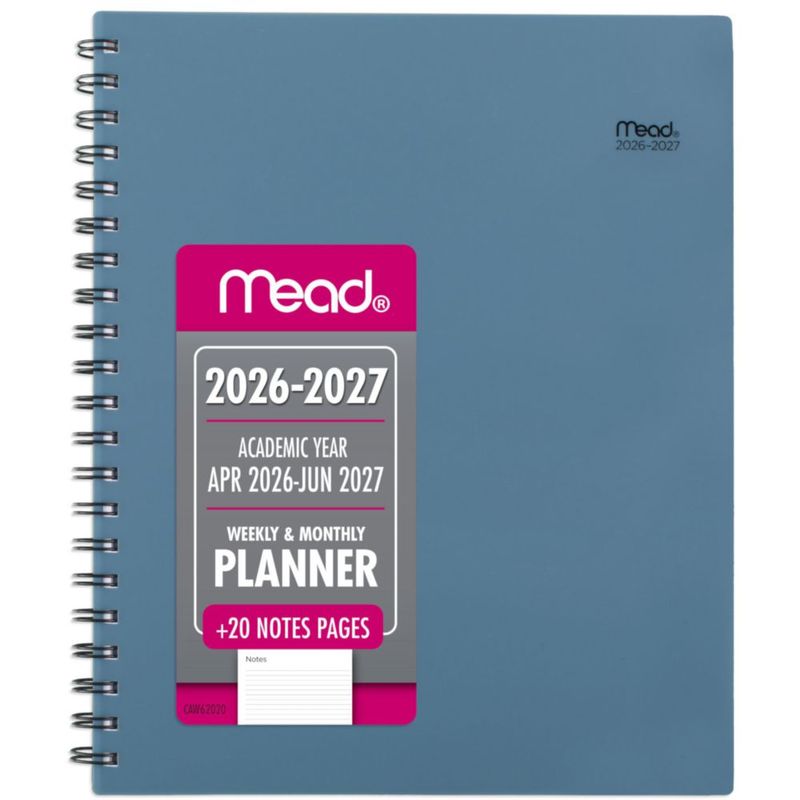 Agenda Mead 21x28 cm 2026-2027 Azul Composure CAW62020