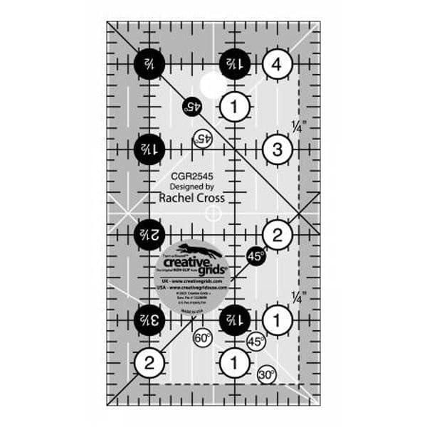Regla rectangular Creative Grids 6 cm x 11 cm CGR2545