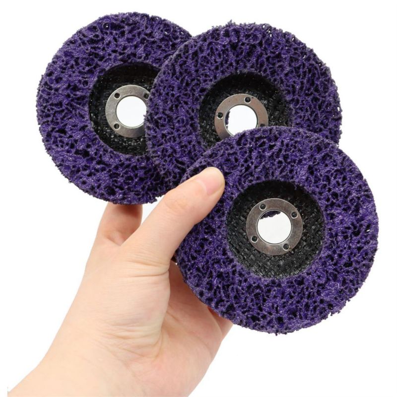 Discos de desbaste Nakkaa 10 cm 5/8" pack de 10 morado
