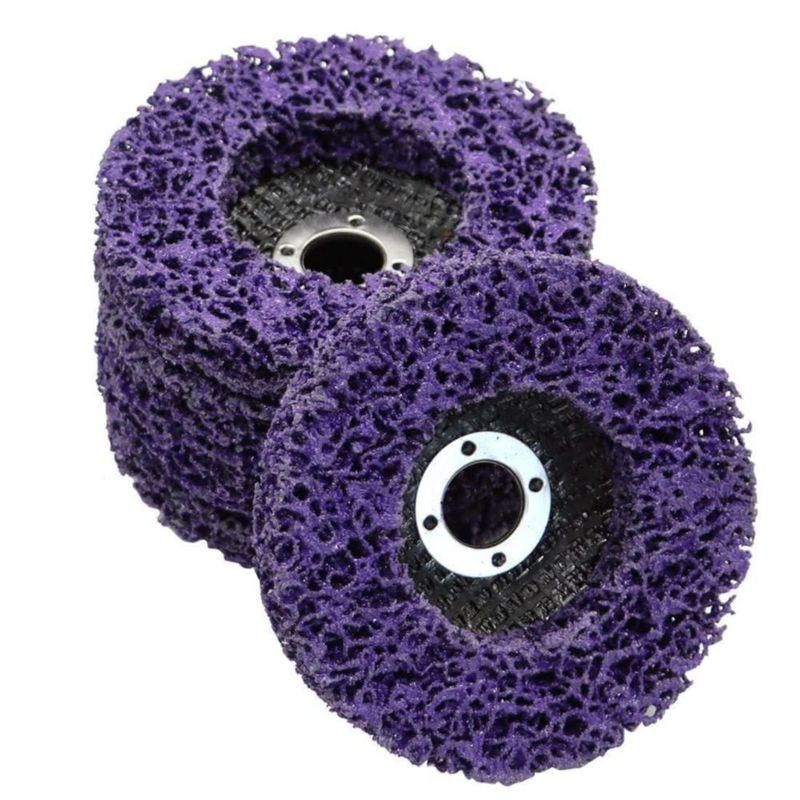 Discos de desbaste Nakkaa 10 cm 5/8" pack de 10 morado