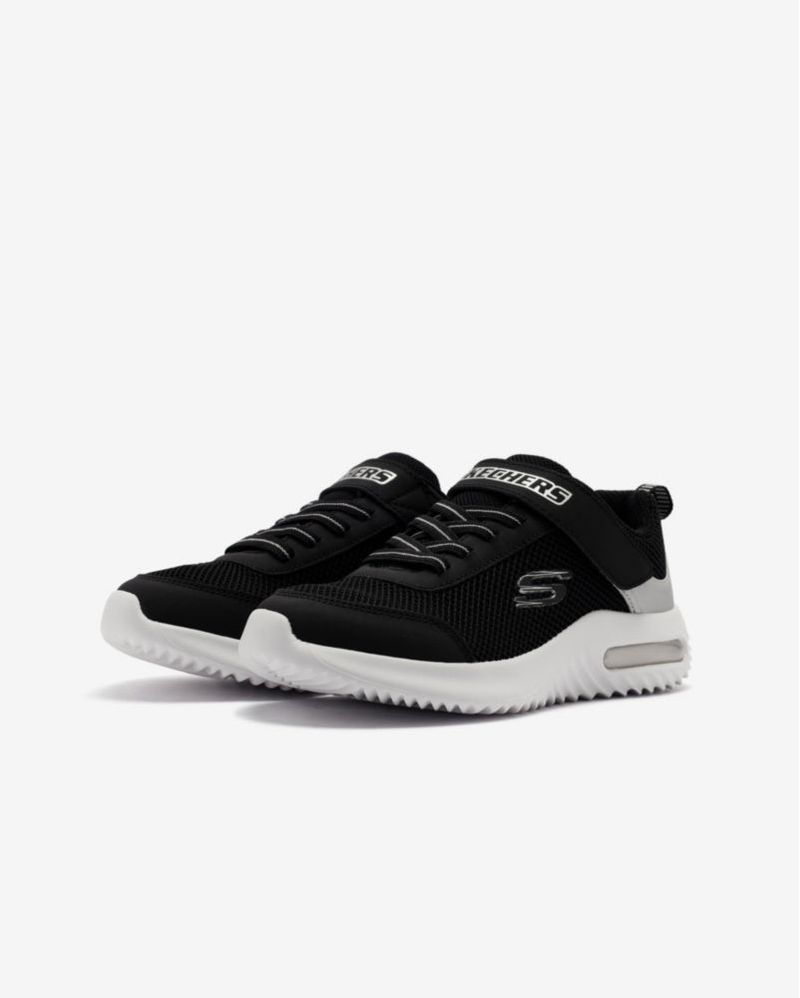 Zapatilla Skechers Infantil 13.5 Negra/Plateada