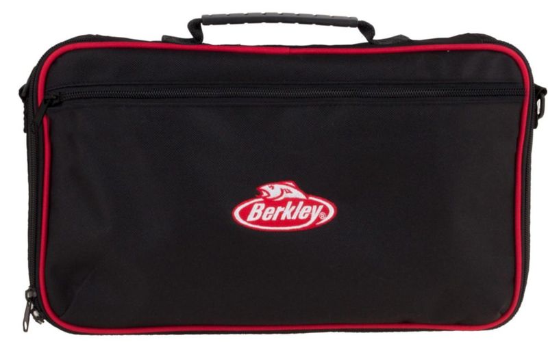 Carpeta para Cebos en Frasco Berkley 14"x9" Negra y Roja