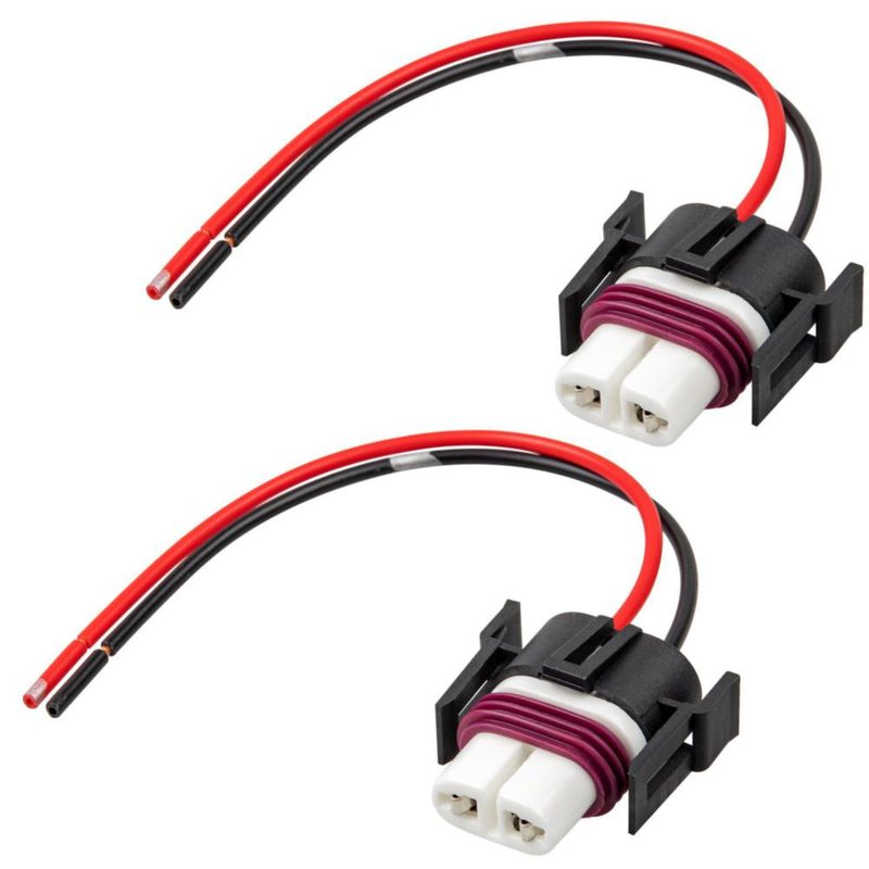 Adaptador de cableado RED WOLF H8 H9 H11 con zócalo hembra de 2 pines