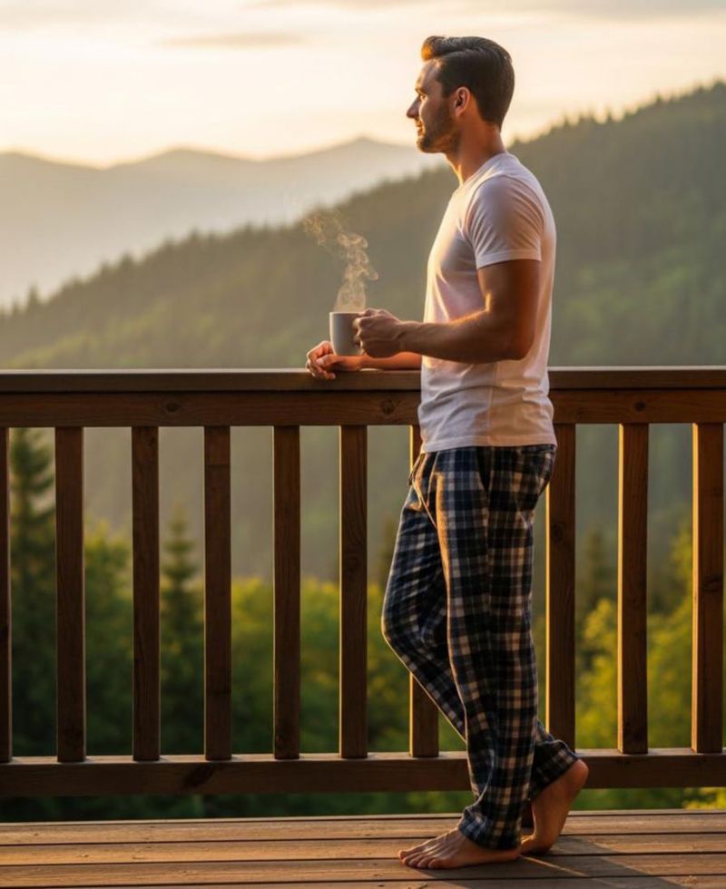 Pantalones de pijama Andrew Scott de algodón flanel