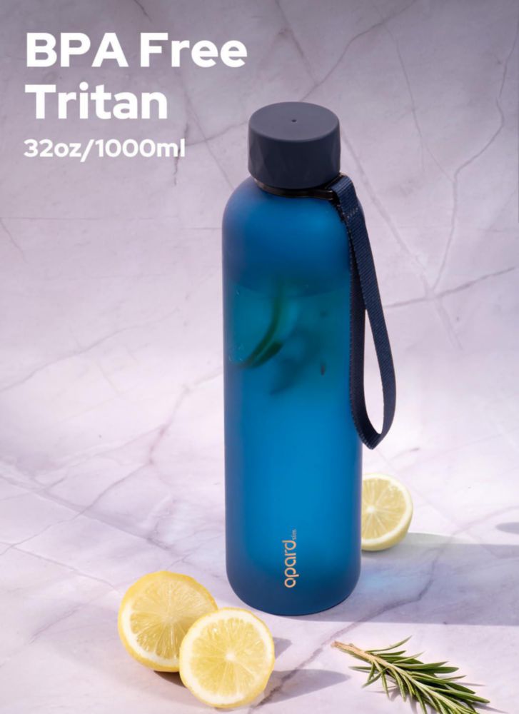 Botella Opard 1000 ml libre de BPA color azul medianoche