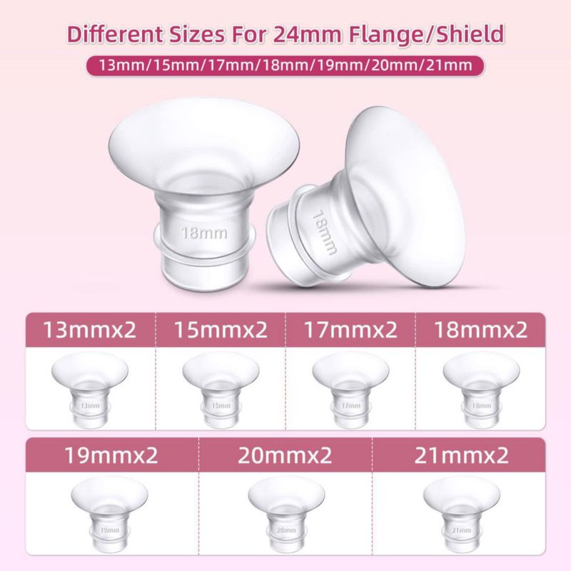 Insertos de Brida GOCROWEEN 15 mm 8 piezas para Extractor de Leche Materna