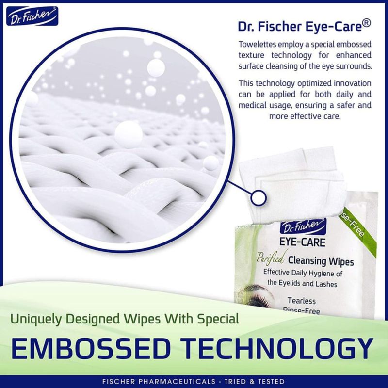 Toallitas para Ojos Dr. Fischer 6 x 30 Hipoalergénicas