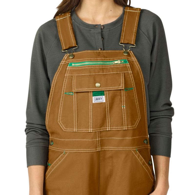 Overoles Liberty para mujer talla mediana color Marrón Pato