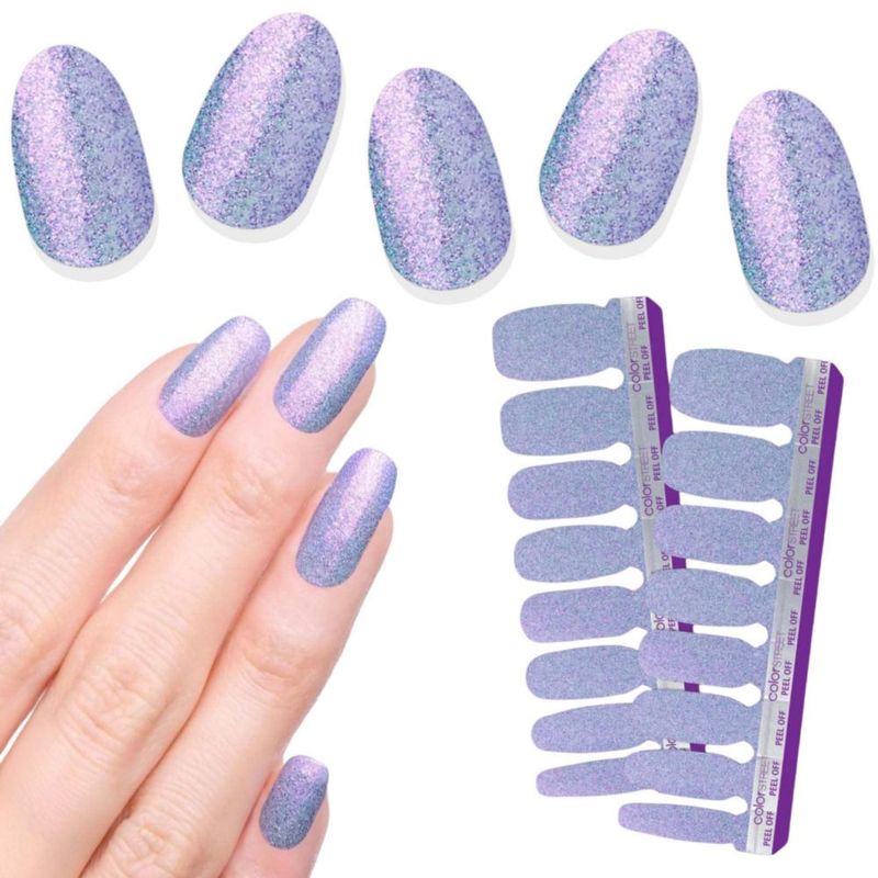 Esmalte en tiras Color Street Purple Passion – 16 unidades