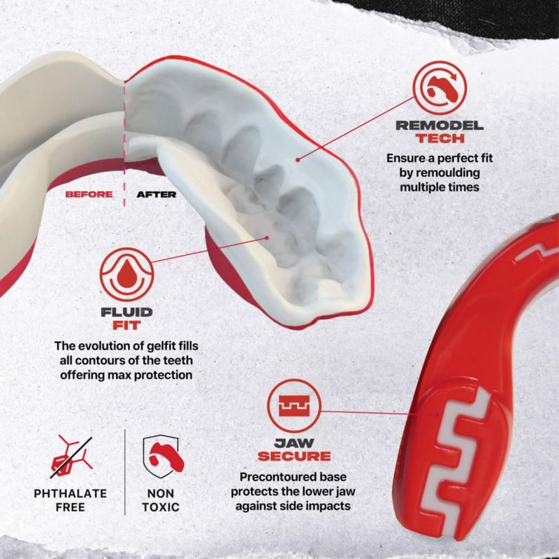 Protector Bucal SAFEJAWZ Viper de Doble Capa con Estuche