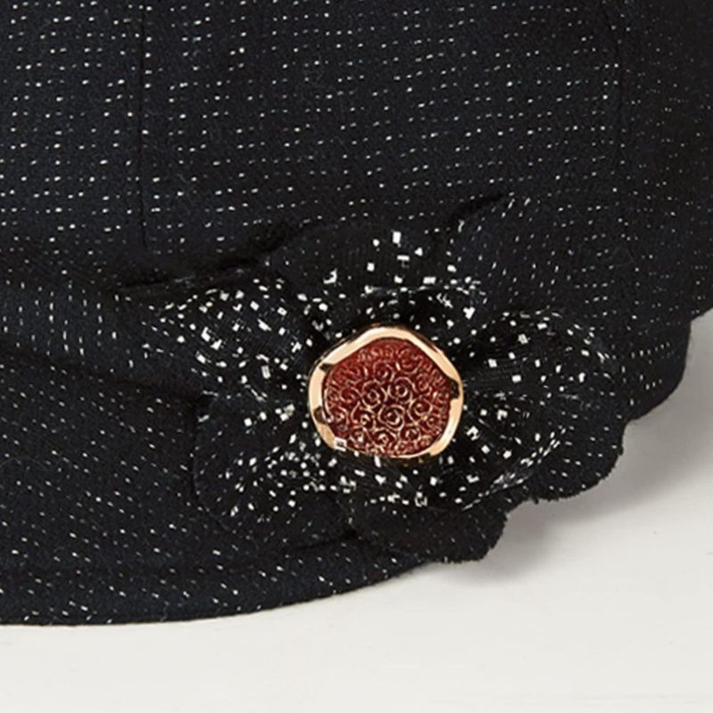 Sombrero Juiterchy 56‑59 cm Boina con Hebilla Floral