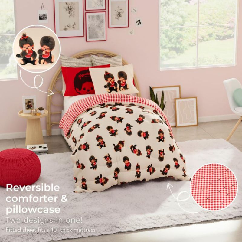 Juego de ropa de cama Franco Twin 5 piezas reversible