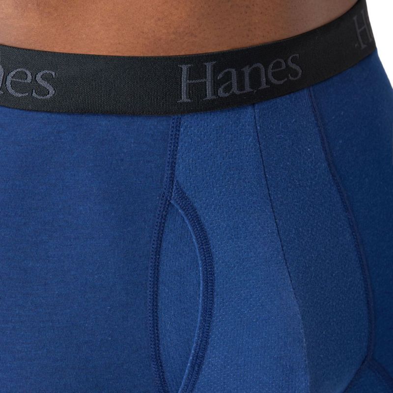 Boxer Hanes pack de 3 de algodón‑elástico con absorción de humedad