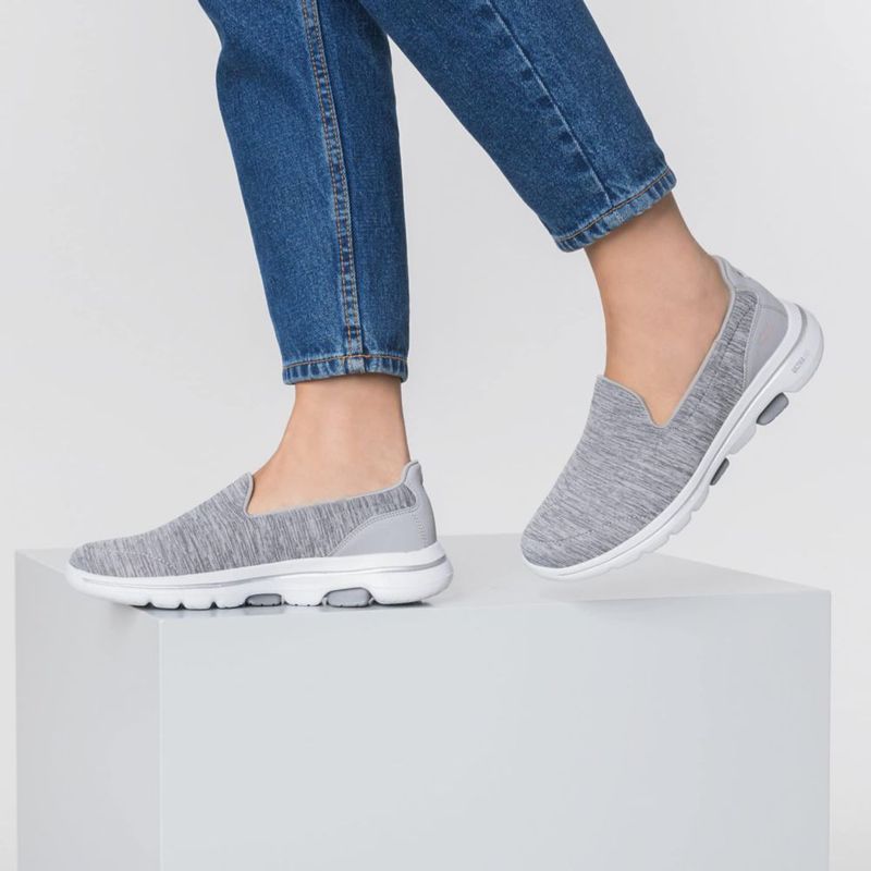 Zapatilla Skechers Go Walk 5 Honor para mujer color gris talla 42 EU