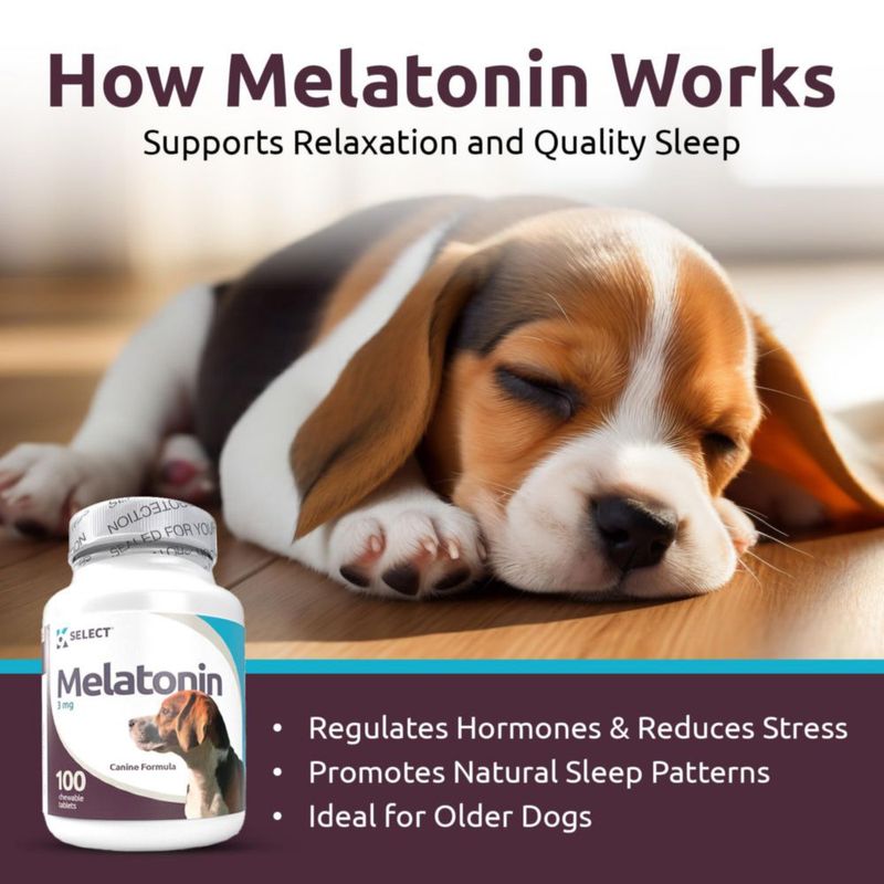 Melatonina K9 Select 3 mg – 100 cápsulas vegetarianas para perros
