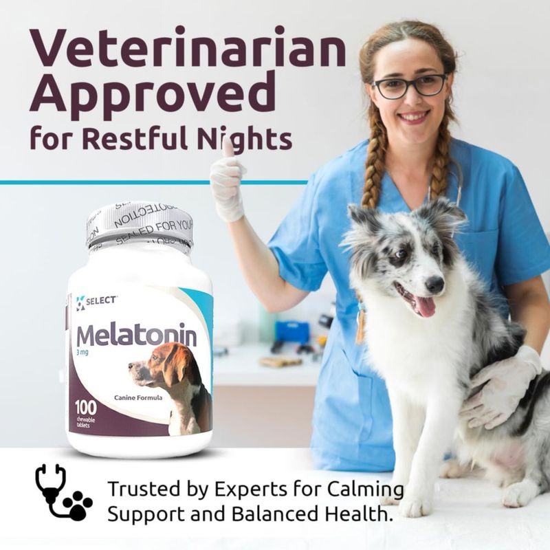 Melatonina K9 Select 3 mg – 100 cápsulas vegetarianas para perros