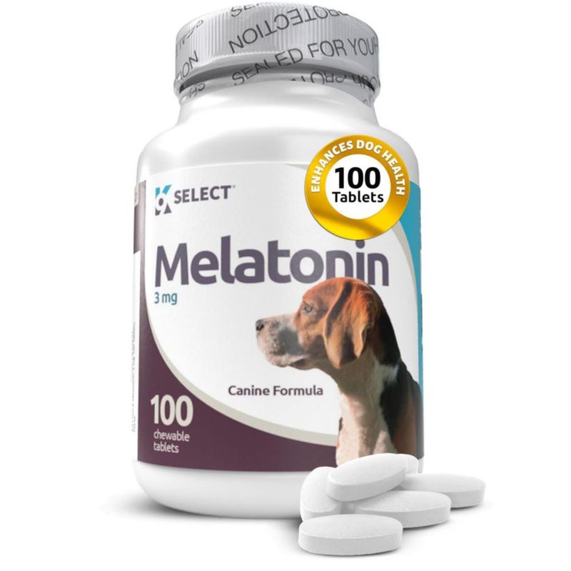 Melatonina K9 Select 3 mg – 100 cápsulas vegetarianas para perros