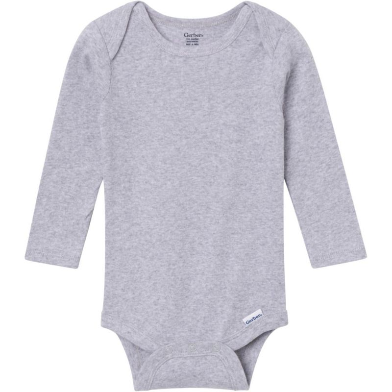 Body unisex Gerber 6-9 meses pack de 6 manga larga