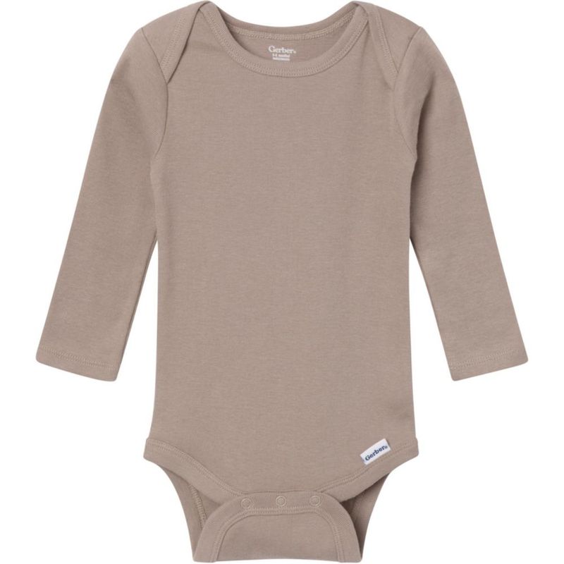 Body unisex Gerber 6-9 meses pack de 6 manga larga