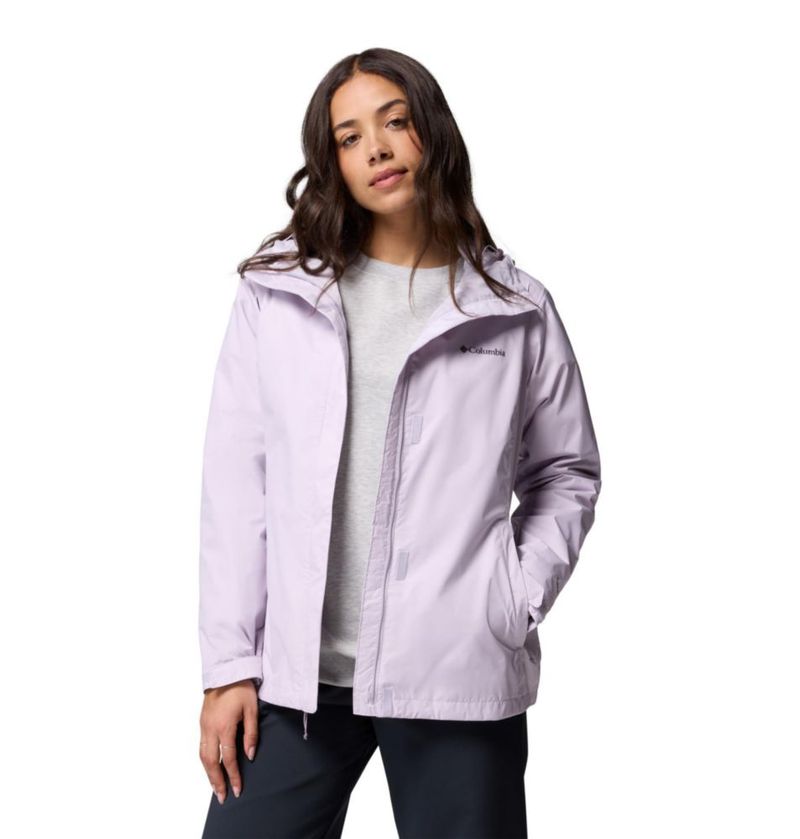 Chaqueta impermeable Columbia Arcadia II Lavanda Perla 2X
