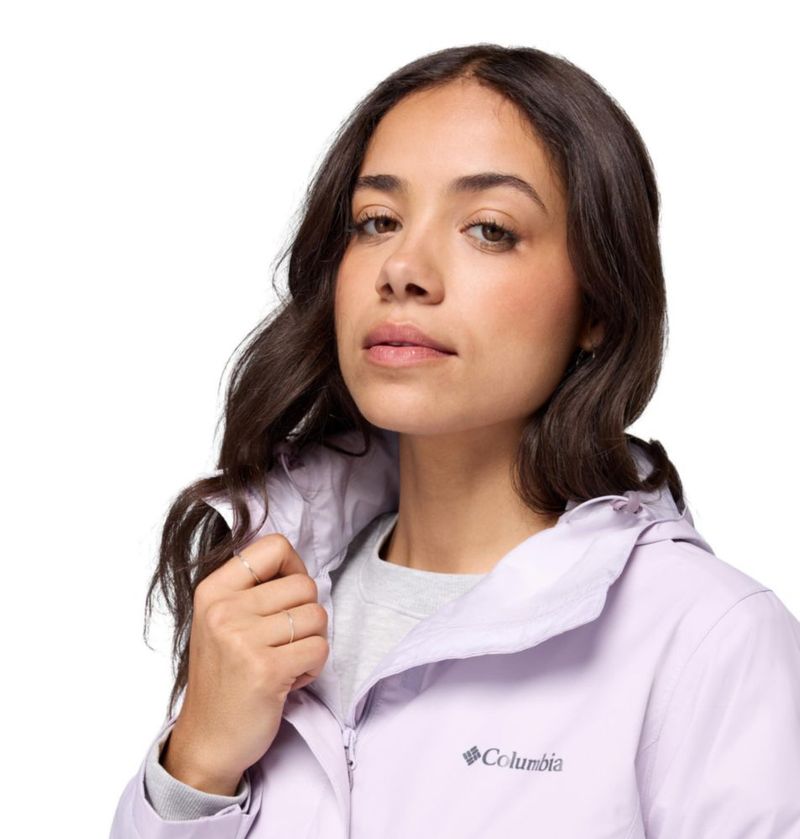 Chaqueta impermeable Columbia Arcadia II Lavanda Perla 2X