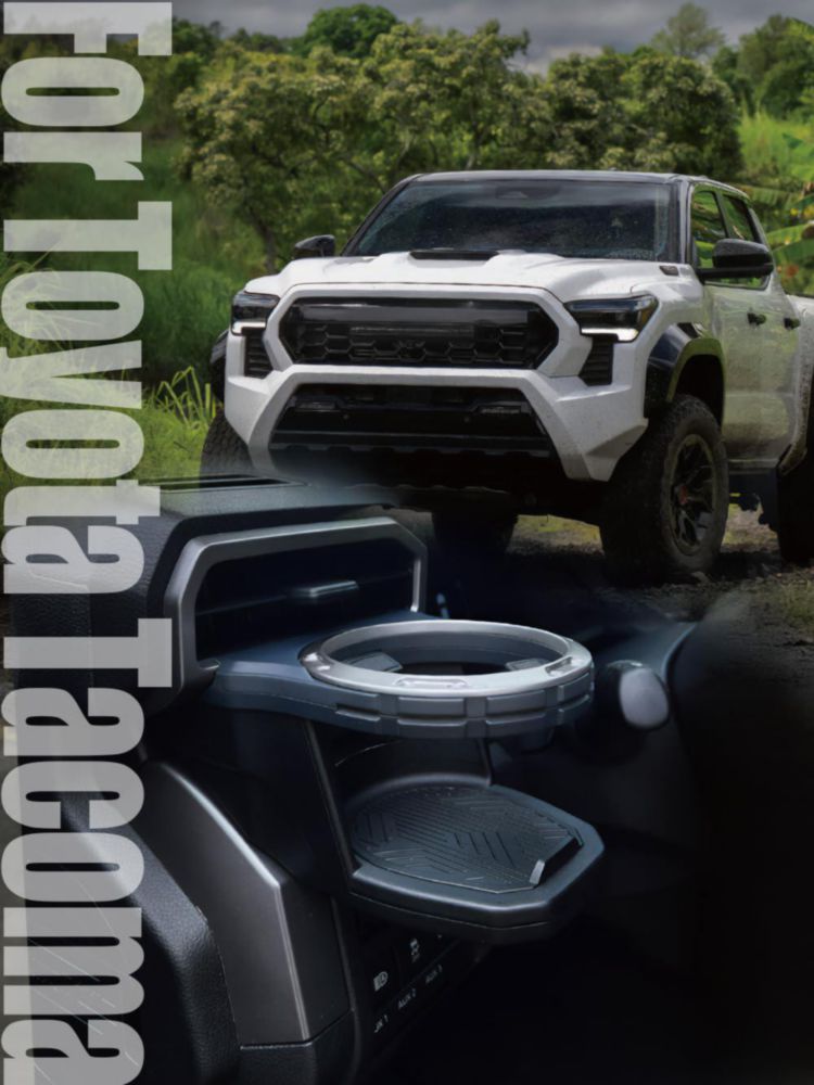 Portavasos AZUTO para Toyota Tacoma y 4Runner 2024+