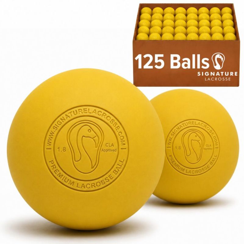 Bola de Lacrosse Signature - Pack de 125 (amarilla)