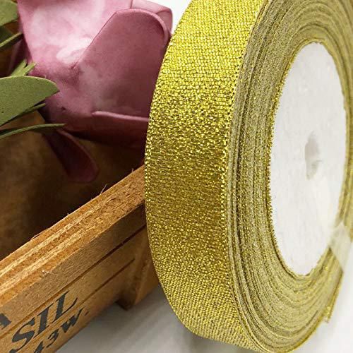 Cinta DAYEDZ 22 m Brillo Dorado 15 cm Pack de 2