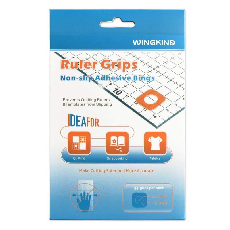 Gomas antideslizantes para regla WINGKIND 96 piezas 22 mm/12 mm 05 mm