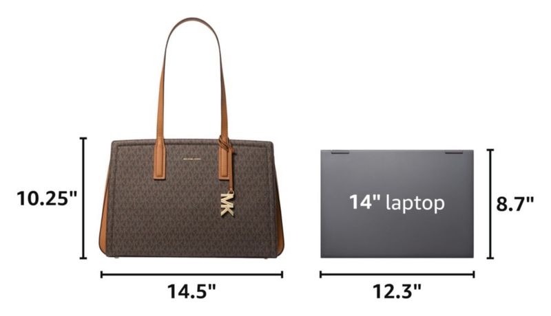 Bolso Tote Michael Kors Laila Mediano Marrón/Acorn