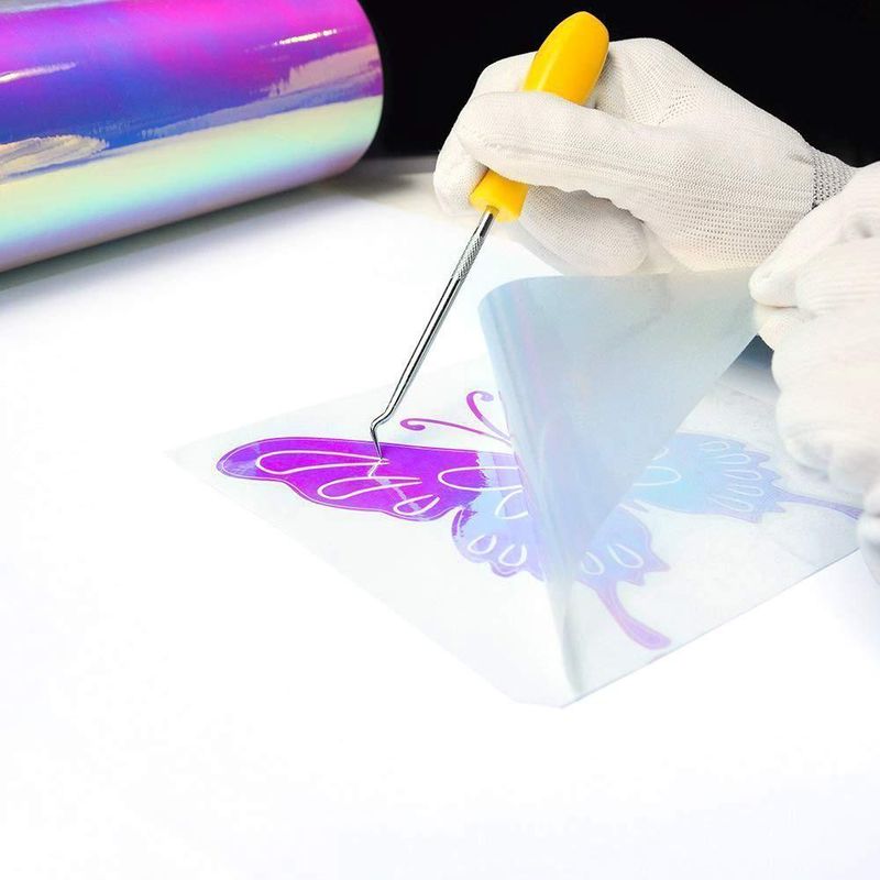 Vinilo TECKWRAP 30 cm x 152 cm Opal White holográfico cromo impermeable