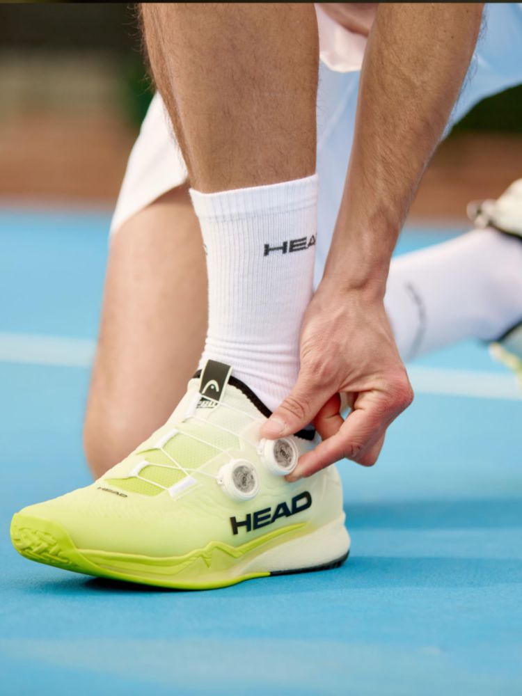 Zapatilla de Tenis HEAD Endure Pro BOA Blanco/Amarillo para Hombre Talla 9